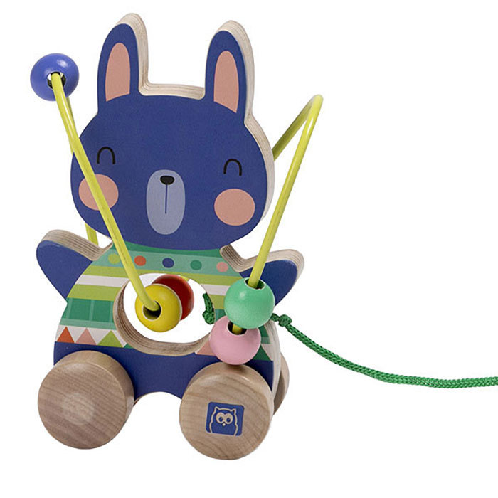 兔子珠串迷你推拉車-Eurekakids-Eurekakids