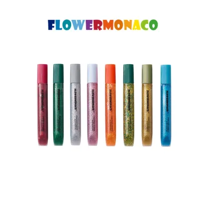 Flower Monaco | 8color glitter glue 八色閃粉彩 | 3歲以上