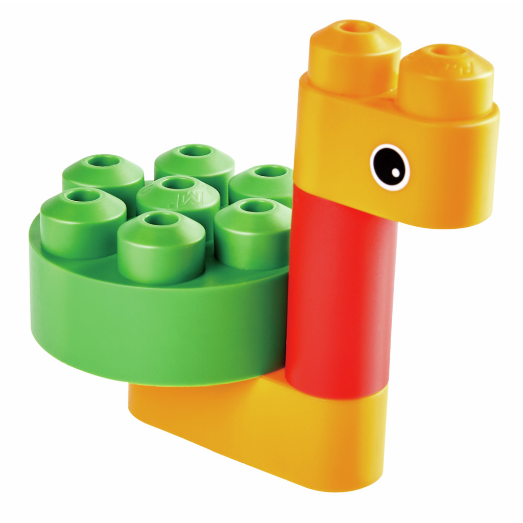 Poly M 鳥類 & 野獸積木套裝 (13pcs) | 材質柔韌無尖角，讓孩子安心抓握與拼砌 | 適合 1.5 歲+