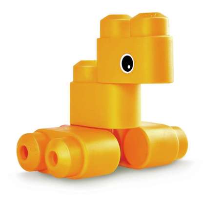 Poly M 鳥類 & 野獸積木套裝 (13pcs) | 材質柔韌無尖角，讓孩子安心抓握與拼砌 | 適合 1.5 歲+