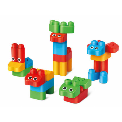 動物王國積木套裝-Poly M-Eurekakids