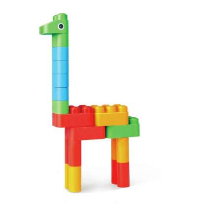 Poly M Animal Kingdom Kit 軟積木 - 動物王國套件 (31pcs) | 材質柔韌無尖角，讓孩子安心抓握與拼砌 | 適合 18 個月+