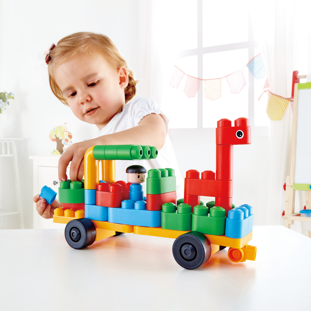 動物園管理車積木套裝-PolyM-Eurekakids