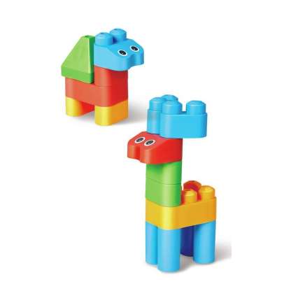 Poly M Creative City Kit 軟積木 - 創意城市套件 (49件) | 材質柔韌無尖角，讓孩子安心抓握與拼砌 | 適合 1.5－5 歲