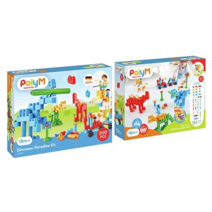 Poly M Dinosaur Paradise Kit 恐龍天堂積木套裝
