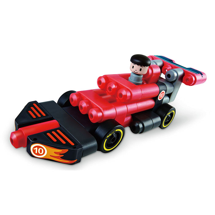 賽車積木套裝-Poly M-Eurekakids