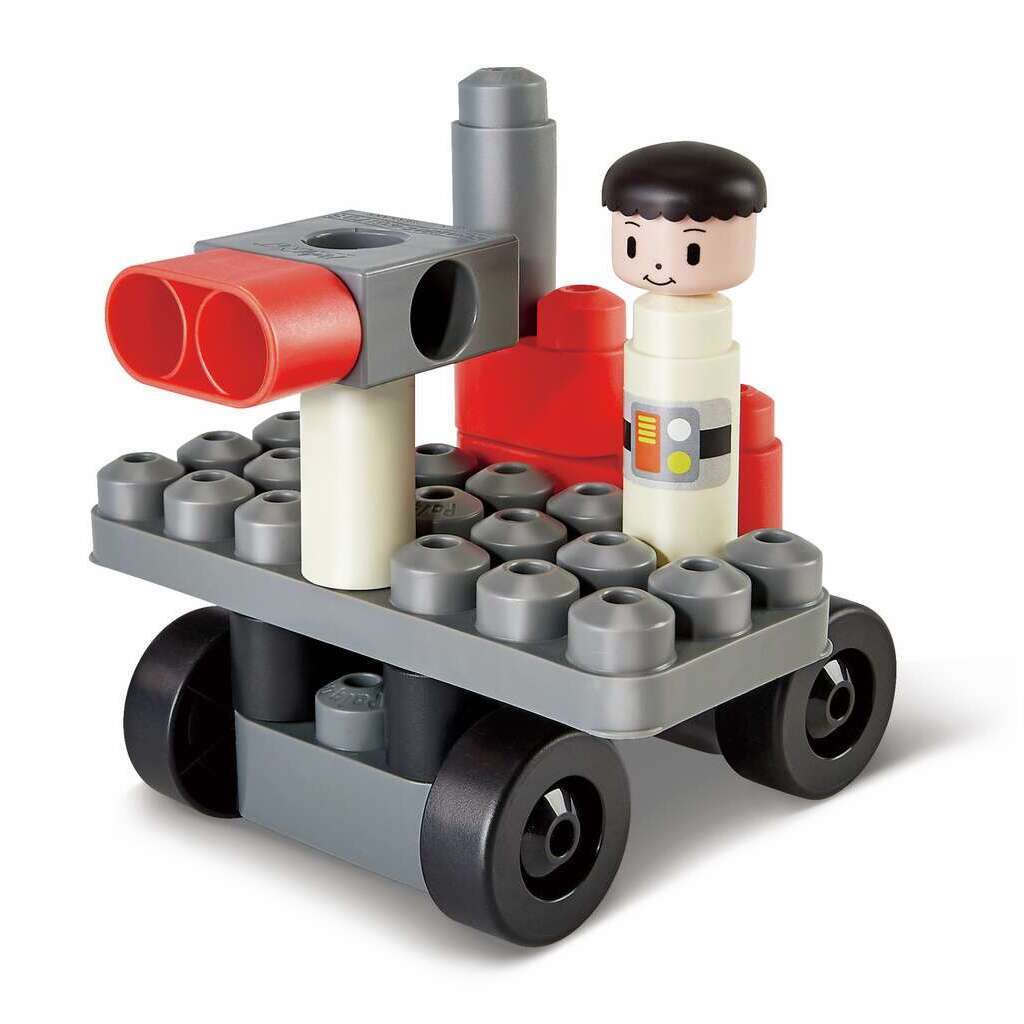 Poly M 探險者火箭積木套裝 (138pcs) | 材質柔韌無尖角，讓孩子安心抓握與拼砌 | 適合 2.5 歲+