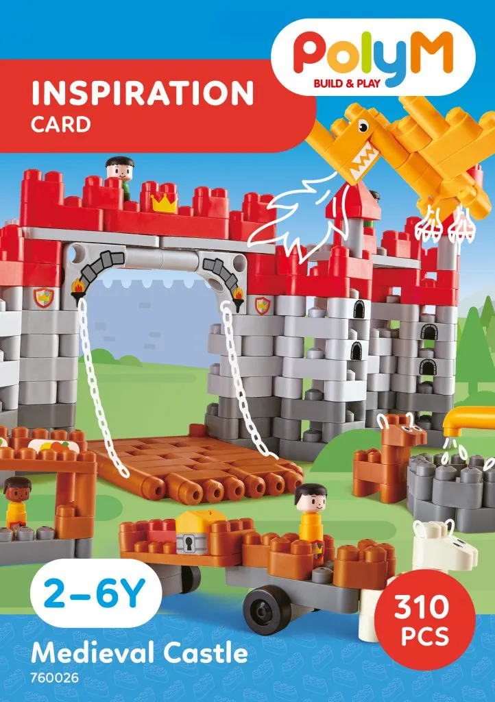 Poly M 積木套裝 - 中世紀城堡 | 適合 2-6 歲