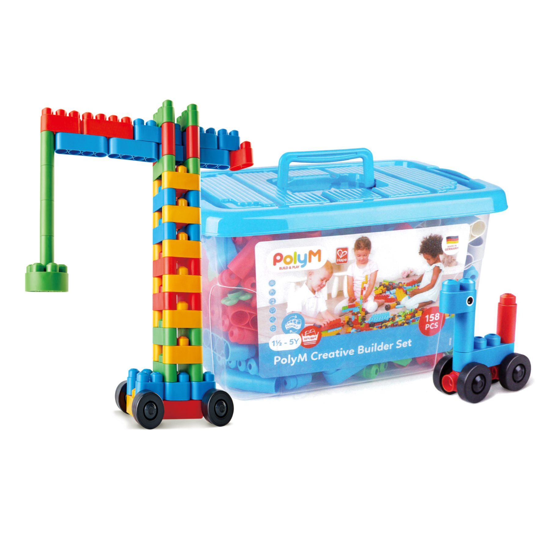 PolyM積木方盒158件組-PolyM-Eurekakids