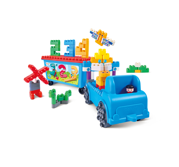 PolyM Count and Play Tow Truck 算術拖車積木套裝 114pcs (18個月至5歲)
