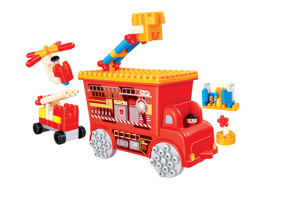 PolyM Fire Rescue Truck 消防救援車積木套裝 106pcs (18個月至5歲)