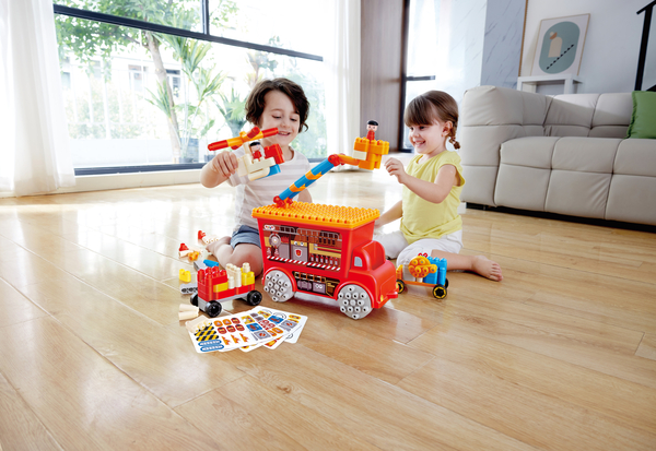 PolyM Fire Rescue Truck 消防救援車積木套裝 106pcs (18個月至5歲)