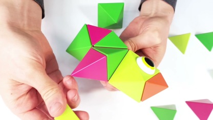 Trido Jungle 藝術 3D 磁性積木 (綠野迷踪系列 進階版 - 24件套) STEM 玩具 | 所有面均可連接，無毒且通過 CE 認證 | 適合 3 歲以上兒童 🔥八折優惠 20%🔥