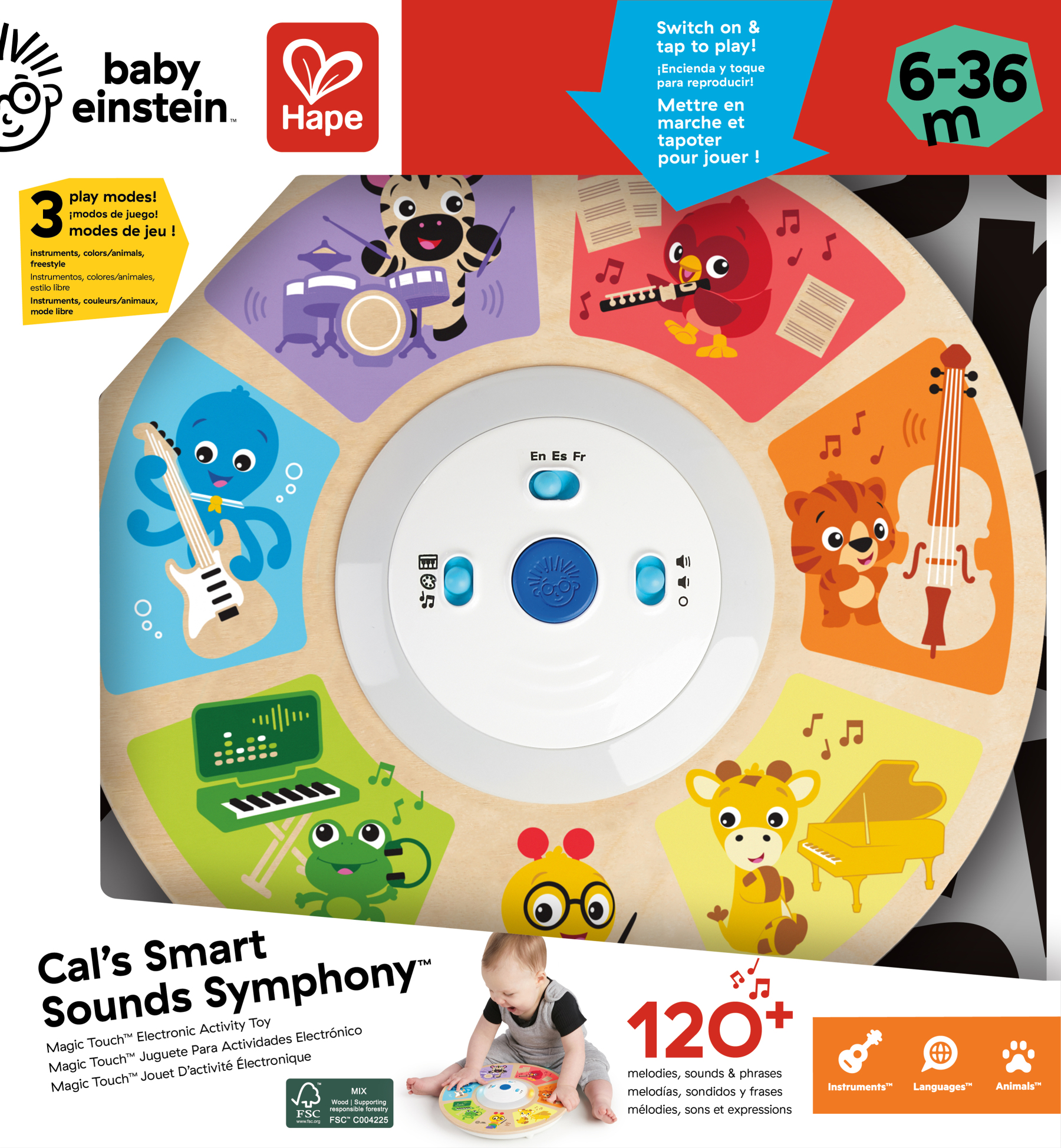 觸控交響樂認知音樂玩具-Hape-Eurekakids