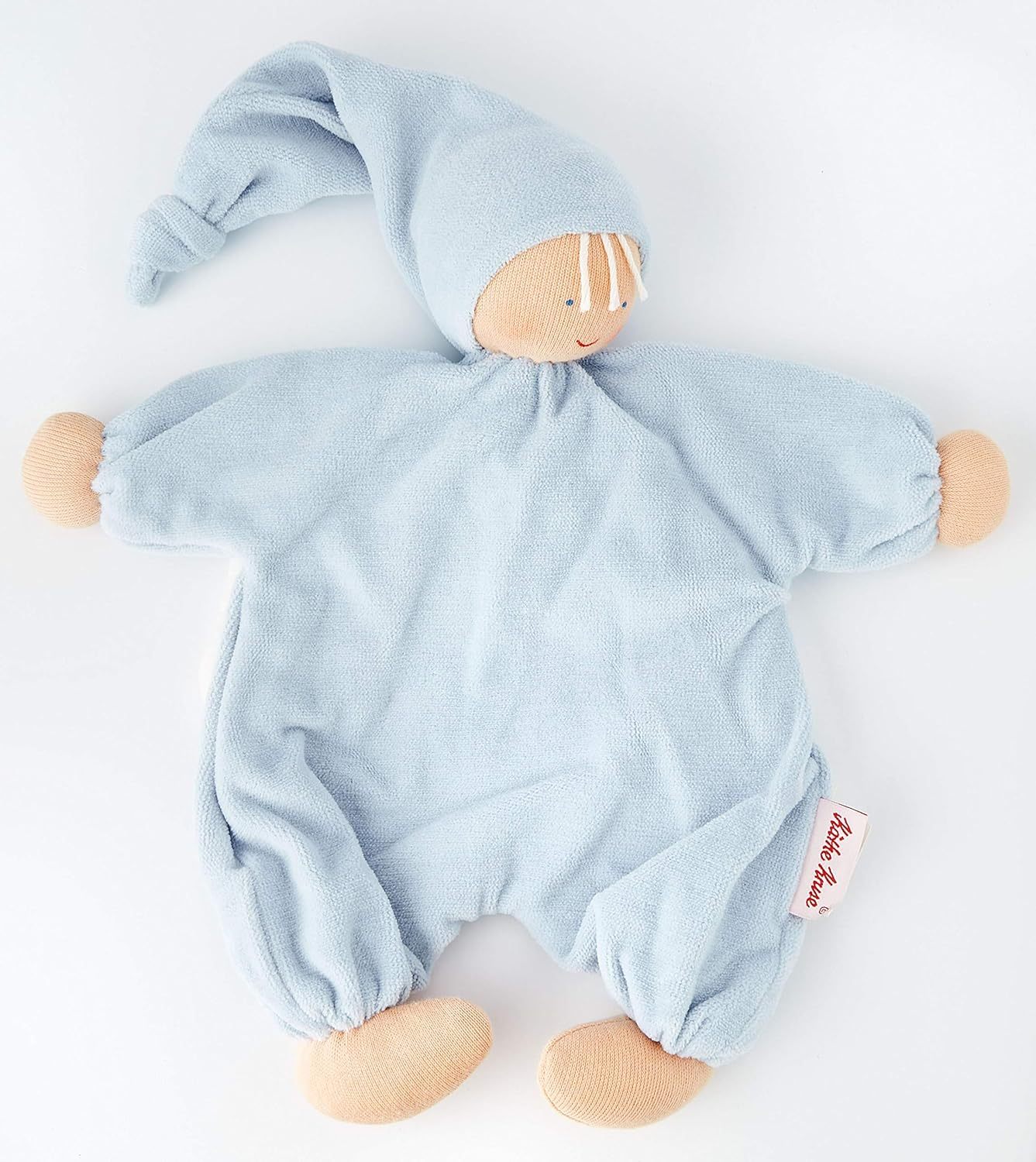 Kathe Kruse Organic Gugguli Angel Plush Doll - Light Blue (0歲以上)