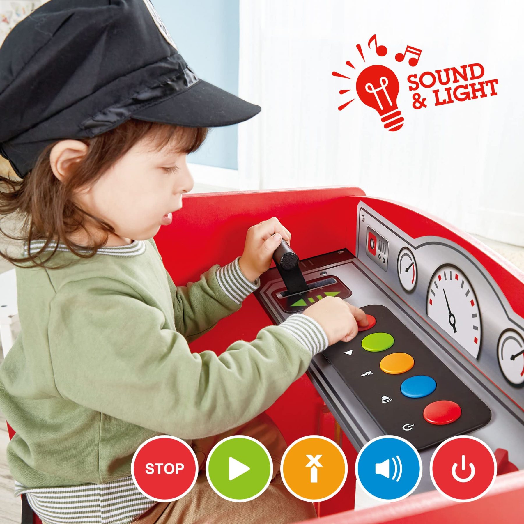 抽屜式火車頭遊戲桌 (STEAM 系列)-HAPE-Eurekakids