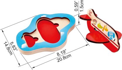 Hape 3D 飛機拼圖 | 蒙特梭利 教具 | 適合 24 個月及以上 🔥八折優惠 20%🔥