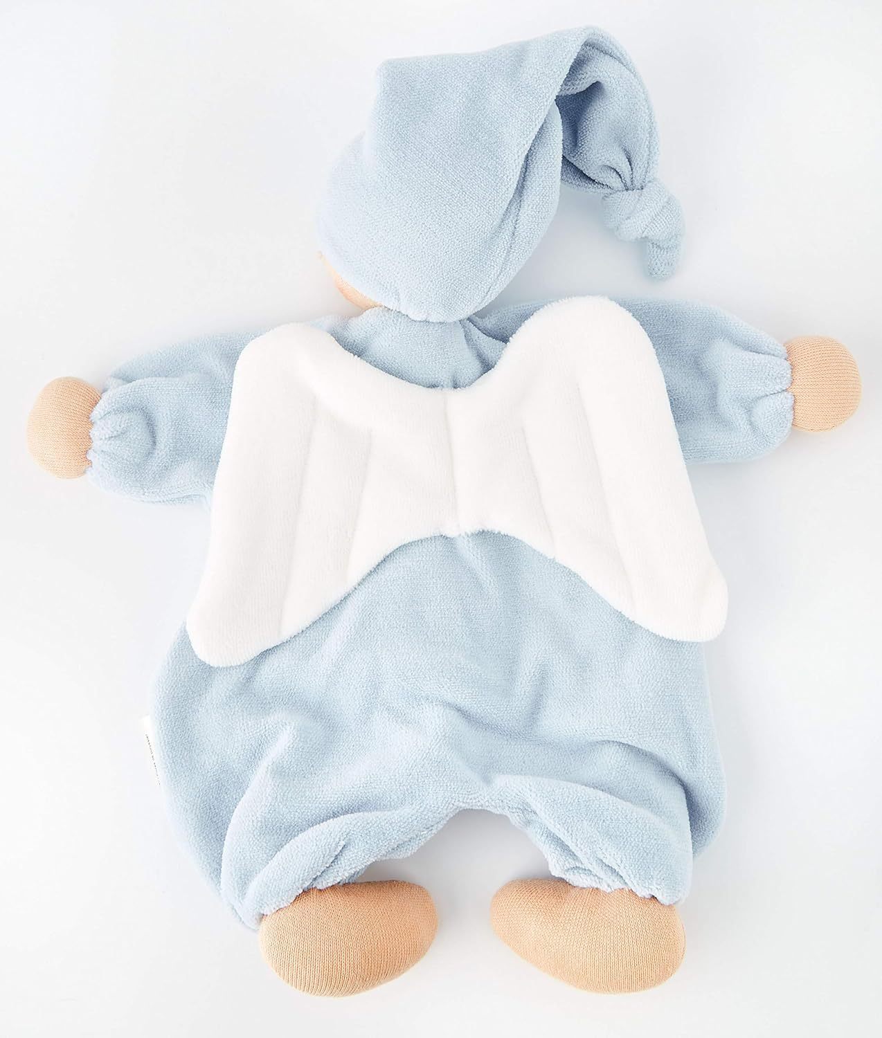 Kathe Kruse Organic Gugguli Angel Plush Doll - Light Blue (0歲以上)