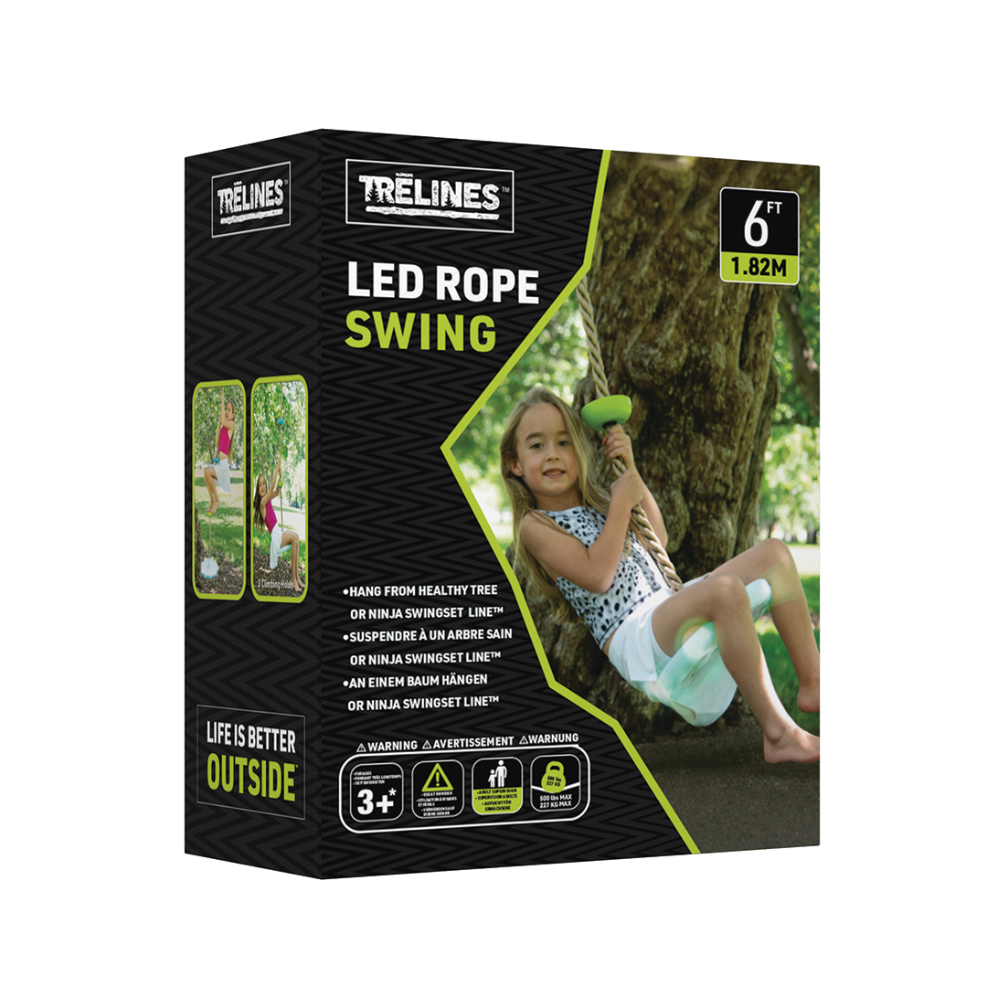 LED 攀爬繩鞦韆 6 英尺-Trelines-Eurekakids