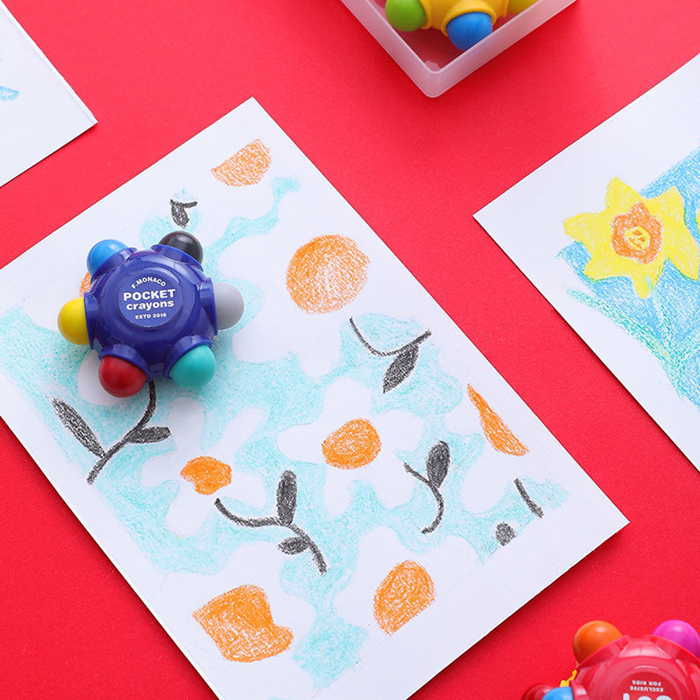 11色口袋蠟筆 | Pocket Crayons 11color-Flower Monaco-Eurekakids