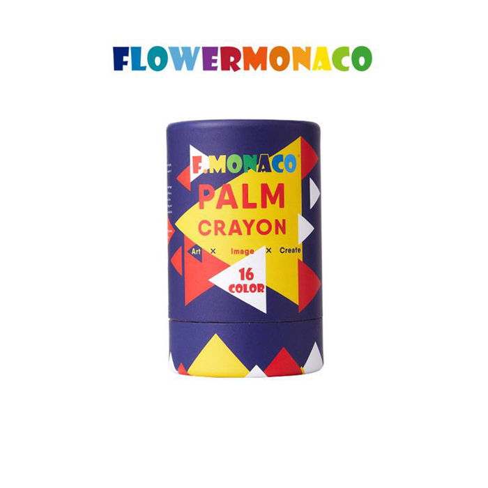 小手抓握蠟筆16色 | Palm Crayons 16 color-Flower Monaco-Eurekakids