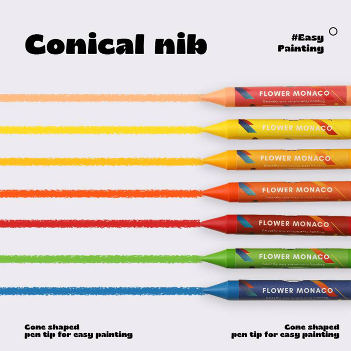 小手抓握蠟筆16色 | Palm Crayons 16 color-Flower Monaco-Eurekakids