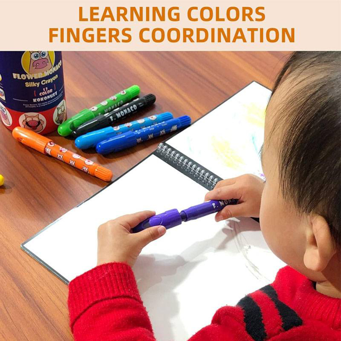 慕斯蠟筆24色  | Silky Crayons 24color-Flower Monaco-Eurekakids