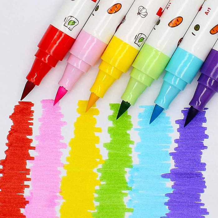 水洗水彩筆12色 | Washable Markers 12color-Flower Monaco-Eurekakids