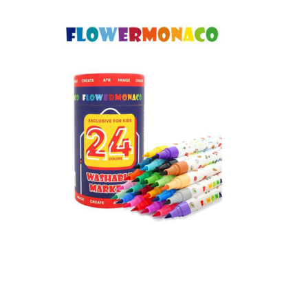 Eurekakids-水洗水彩筆24色 | Washable Markers 24color