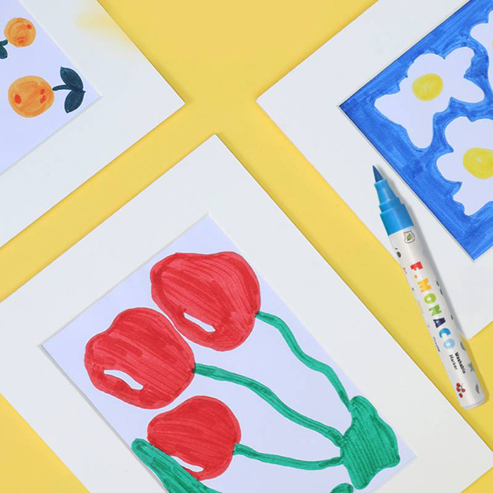 水洗水彩筆24色 | Washable Markers 24color-Flower Monaco-Eurekakids