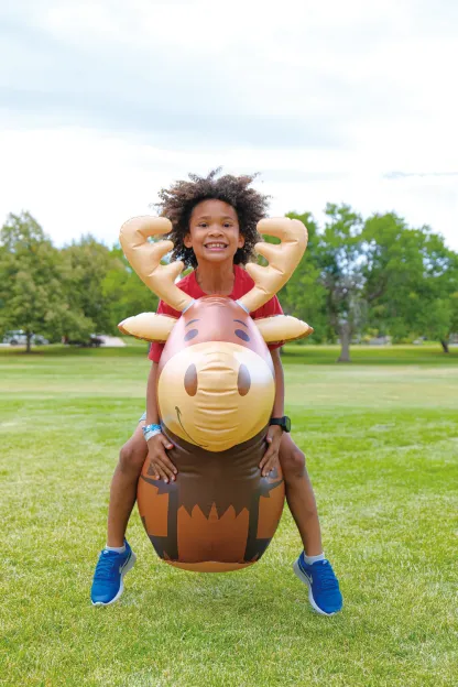 動物空中跳躍泡泡球 - Reindeer 馴鹿-LIBO-Eurekakids