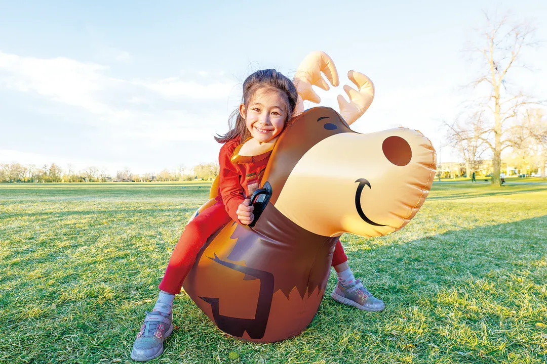 動物空中跳躍泡泡球 - Reindeer 馴鹿-LIBO-Eurekakids