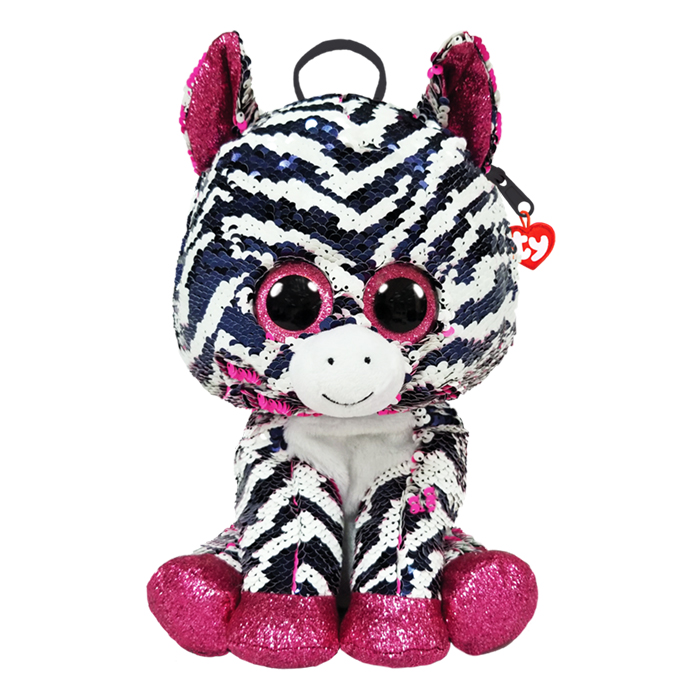 閃片粉色班馬佐伊 - 背包-TY-Eurekakids