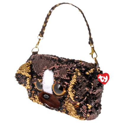 閃片棕狗布魯特斯 - 單肩袋-TY-Eurekakids