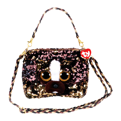 閃片棕狗布魯特斯 - 單肩袋-TY-Eurekakids