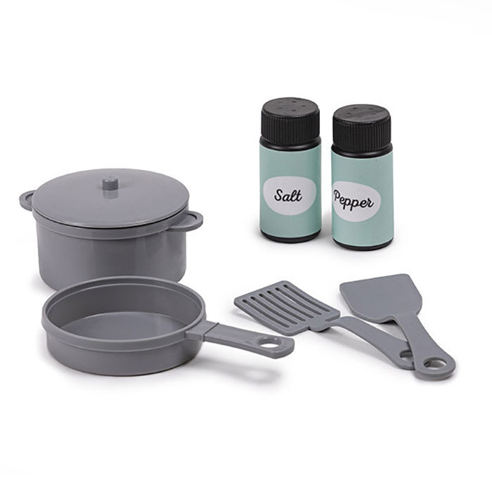 復古綠色兒童廚房套裝-Eurekakids-Eurekakids