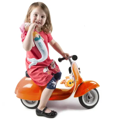 Ambosstoys PRIMO 經典復古造型滑步車 - 珊瑚橙 (ORANGE)-Ambosstoys-Eurekakids