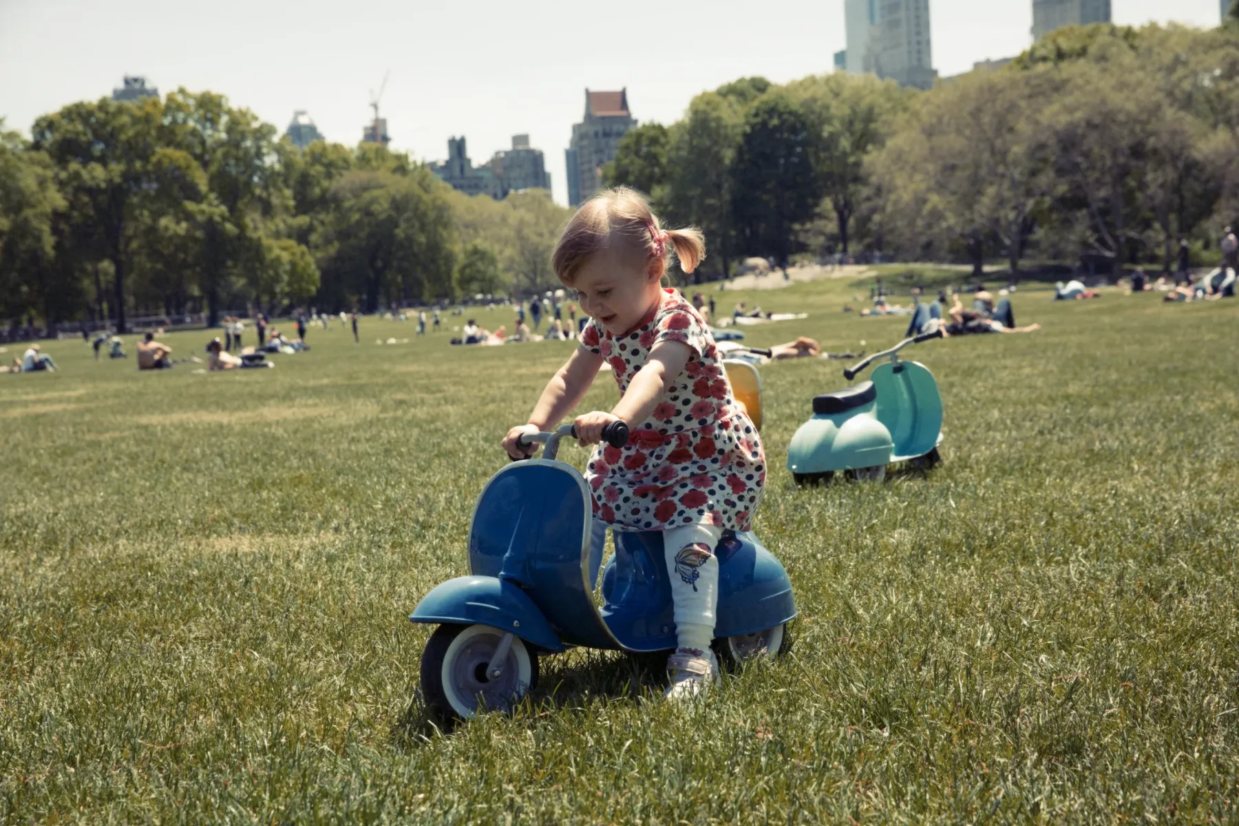 Ambosstoys PRIMO 經典復古造型滑步車 - 復古藍 (BLUE)-Ambosstoys-Eurekakids