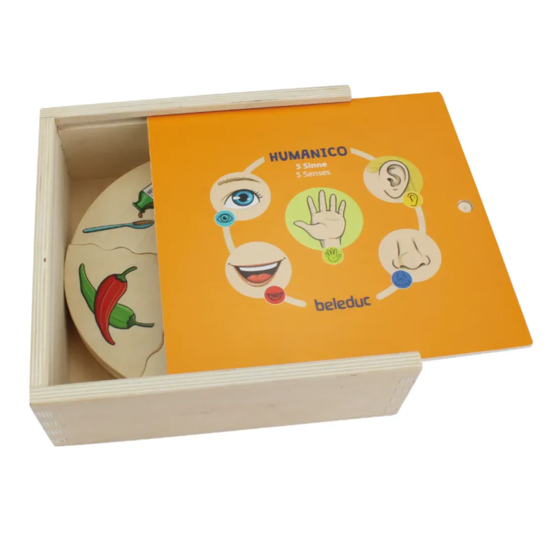 五種感官配對拼圖-Beleduc-Eurekakids