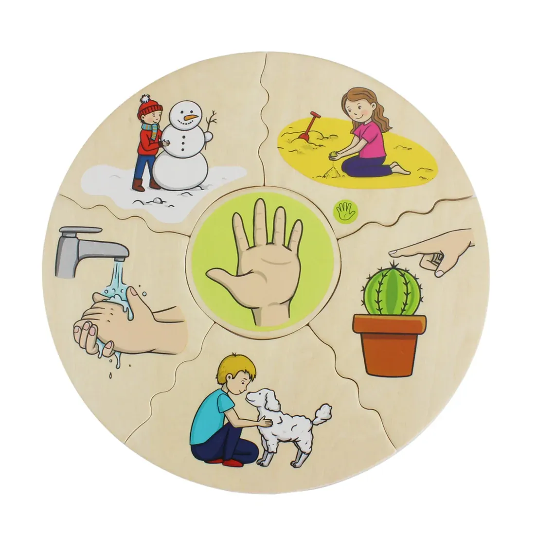 五種感官配對拼圖-Beleduc-Eurekakids