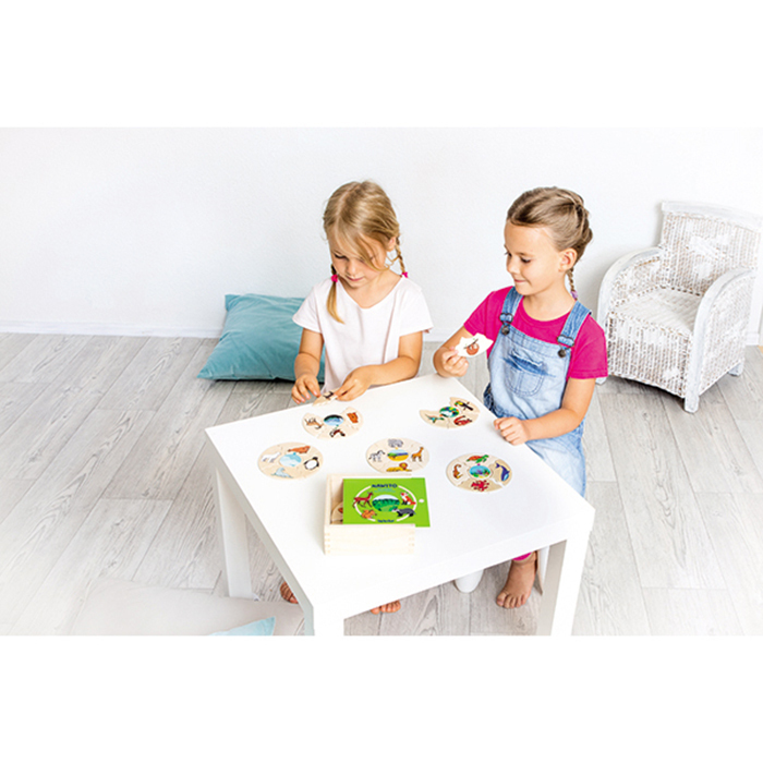 動物棲息地情景配對拼圖-Beleduc-Eurekakids