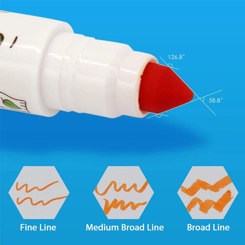 Flower Monaco Taper Head Washable Markers 兒童彩色筆 - 錐頭 (12色)