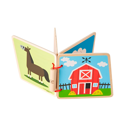 農場主題-木製嬰兒圖畫本