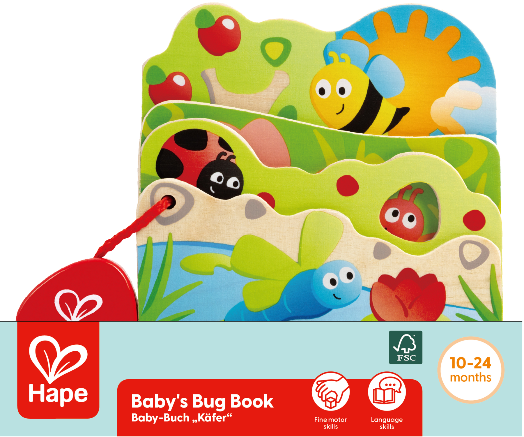 Hape 昆蟲探索木製繪本 | 