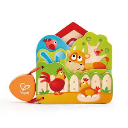 開心農場木製繪本-HAPE-Eurekakids