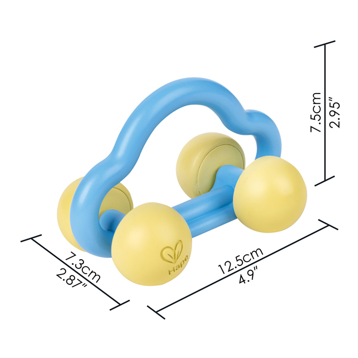搖鈴小車 (大米材質)-HAPE-Eurekakids