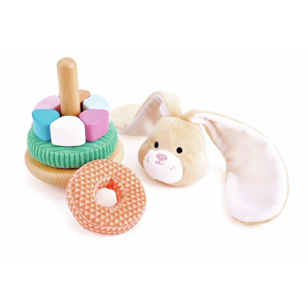嬰幼兒兔子堆疊玩具-Hape-Eurekakids