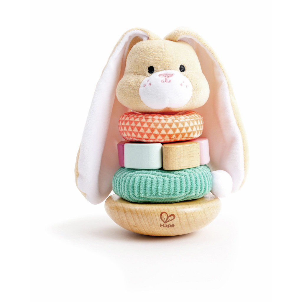 嬰幼兒兔子堆疊玩具-Hape-Eurekakids