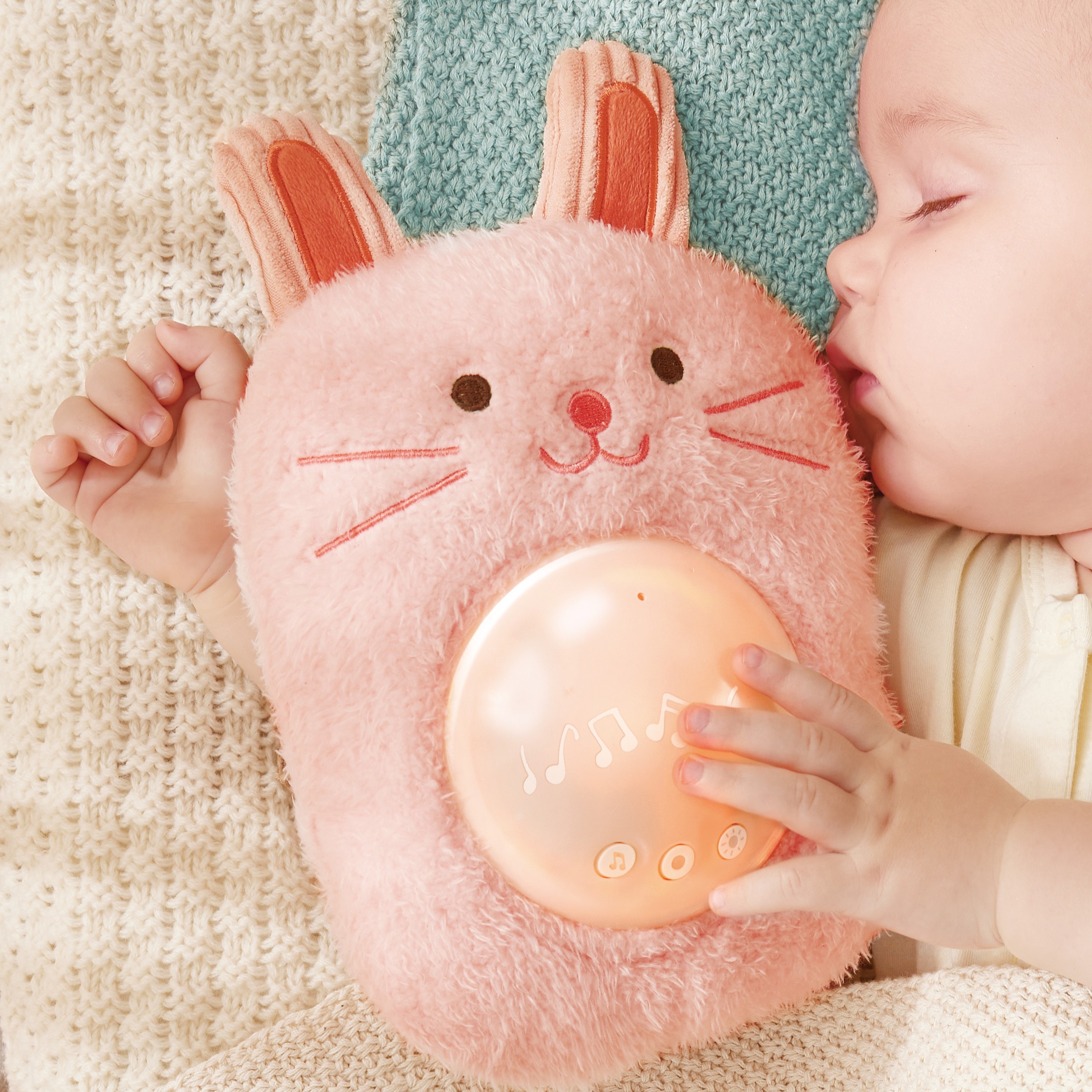 Hape 音樂抱抱兔Roro | 發展技能 | 感官知覺 | 7-12 個月 (new)