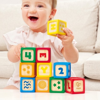 Hape 靜感軟矽積木10件 (6-24M)